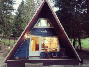 Finnhütte auf einem großen Grundstück im Thüringer Wald